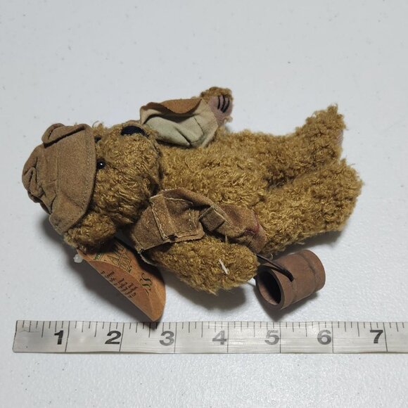 Mayfaire Collection Fisherman Teddy Bear Plush Hat Bucket Fish Stuffed Animal - Picture 6 of 6